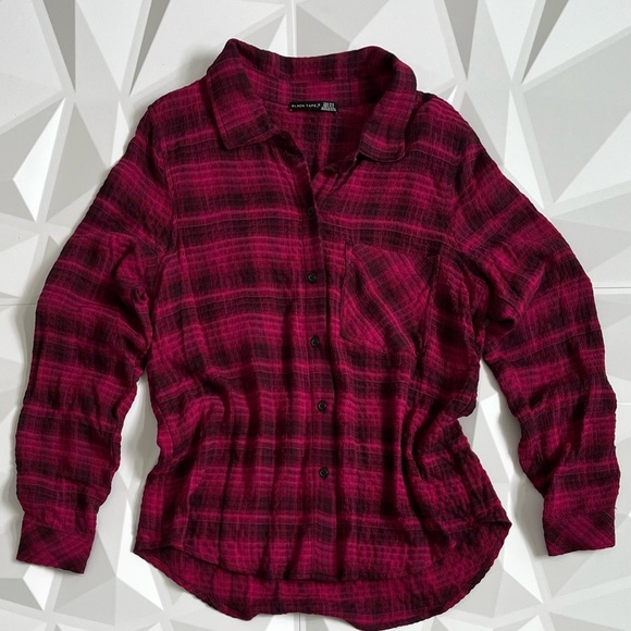 🖤Black Tape 
Women Spread Collar Long Sleeves - Picture 8 of 12